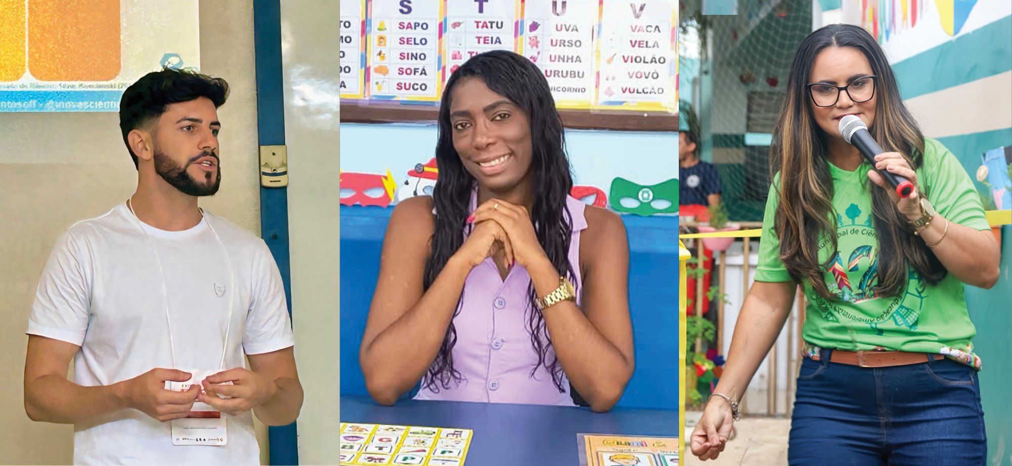 Três educadores premiados, três formas de ensinar e aprender